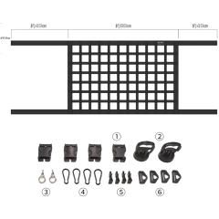 JIMNY JB74 ACCESSORIES Car Trunk Organizer Cargo Net Trunk Net for Suzuki Jimny JB74W JB64W JB74 JB64 2018+