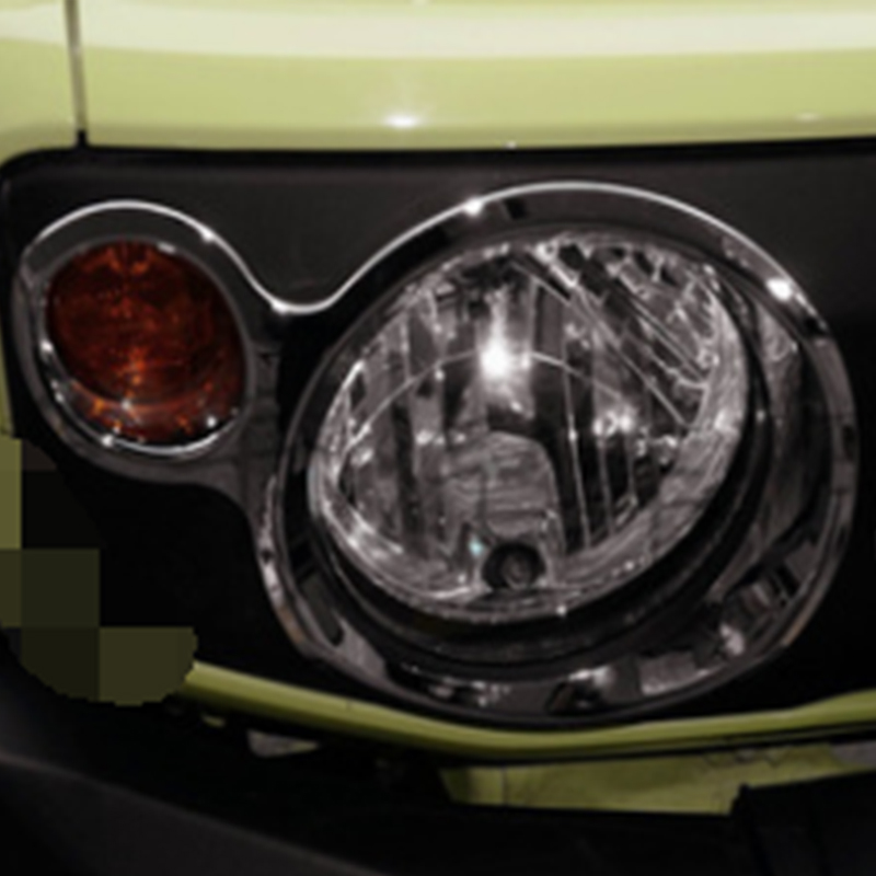 2Pcs Car Headlight Front Lights Cover Lamp Hoods Protection Trim For Suzuki Jimny JB64 JB74 2018-2020 Headlight Decro Cover Ring