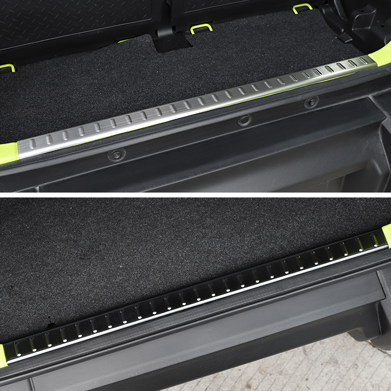 Tailgate Guard Rear Bumper Scuff Plate Rear Trunk Trim Protect For Suzuki Jimny JB64 JB74 2018-2020 Tail Door Inner Guard Decor