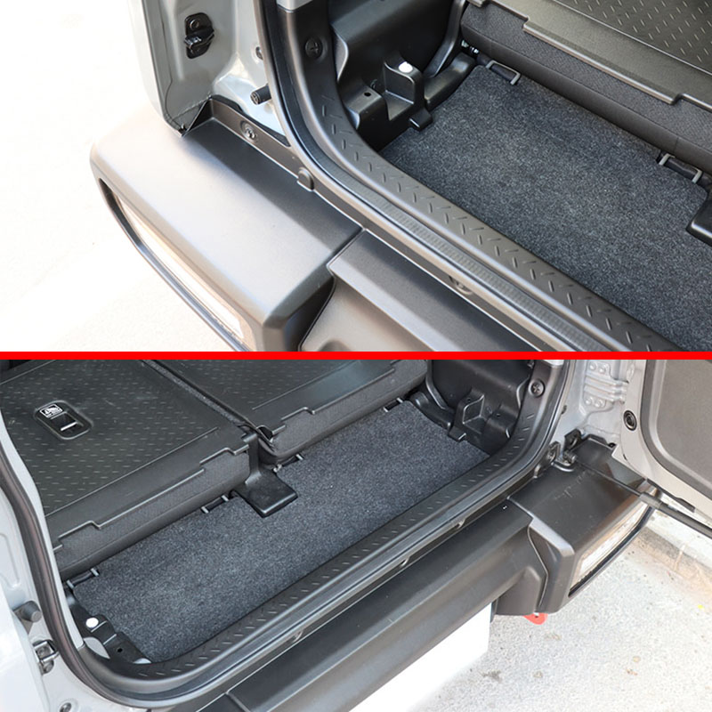 Car Rear Door scuff Plate ABS Rear Trunk Cover Tailgate Inner Guard for Suzuki Jimny JB74 JB64 2019 2020 2021 2022 Gen 4