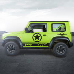 JB74 Decoration Accessories Car Sticker For Suzuki Jimny JB64 JB74 2018 2019 2020 2021 2022 2023 Car Side Body Moulding Stickers