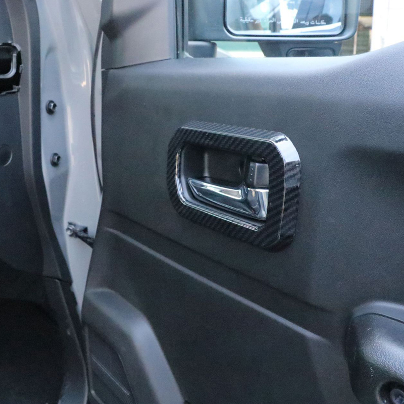 JIMNY ACCESSORIES ABS Car Door Inner Handle Ring Decoration Cover for Suzuki Jimny JB74 JB64 2018+
