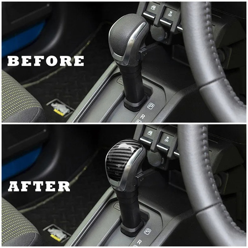 2020 JIMNY ACCESSORIES Exclusive Carbon Gear Shift Knob Cover for Suzuki Jimny JB74 JB64
