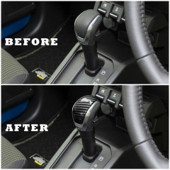 2020 JIMNY ACCESSORIES Exclusive Carbon Gear Shift Knob Cover for Suzuki Jimny JB74 JB64