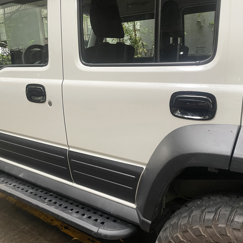 Outer Door Matt Black Car Door Protection Handle Covers With Jimny Logo For Suzuki Jimny 5Doors Jc74