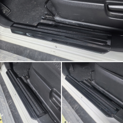 Jimny 5 Door Accessories 2PCS Side Door Entry Protectors Sill scuff Plate Pedal 3D Full Cover For Suzuki Jimy JC74 2024 2023