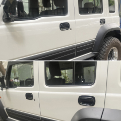 Outer Door Matt Black Car Door Protection Handle Covers With Jimny Logo For Suzuki Jimny 5Doors Jc74