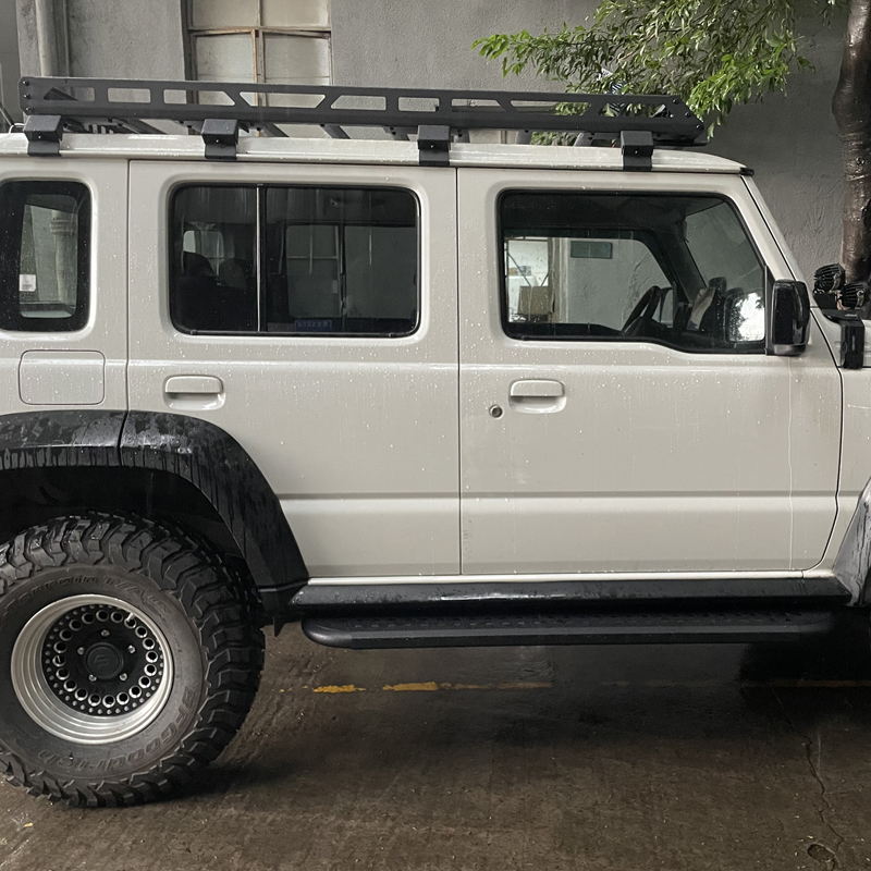 Wholesale Matte Black Aluminum Roof Rack Platform Without Light Car Roof Luggage Rack For Suzuki 5Doors Jimny Roof Rack JC74