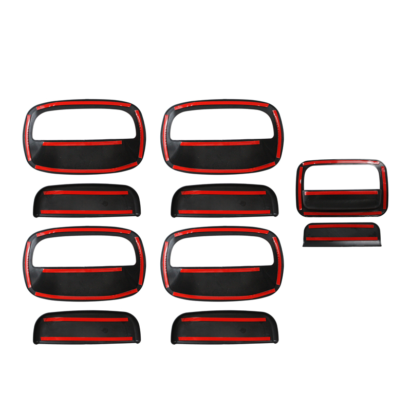Outer Door Matt Black Car Door Protection Handle Covers With Jimny Logo For Suzuki Jimny 5Doors Jc74