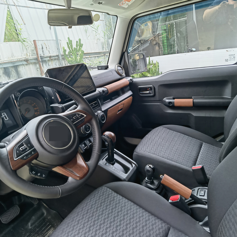 Jimny 5 Door Leather Car Top Handle Cover Retro Style Covers For Car Inside Co Pilot Armrest