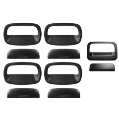 Outer Door Matt Black Car Door Protection Handle Covers With Jimny Logo For Suzuki Jimny 5Doors Jc74