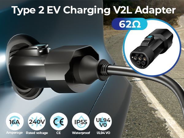 BYD V2Lアダプター EVP-V-15A5-J/X-038D BYD V2Lアダプター EVP-V-15A5-J/X-038D Type 2 V2L Adapter for