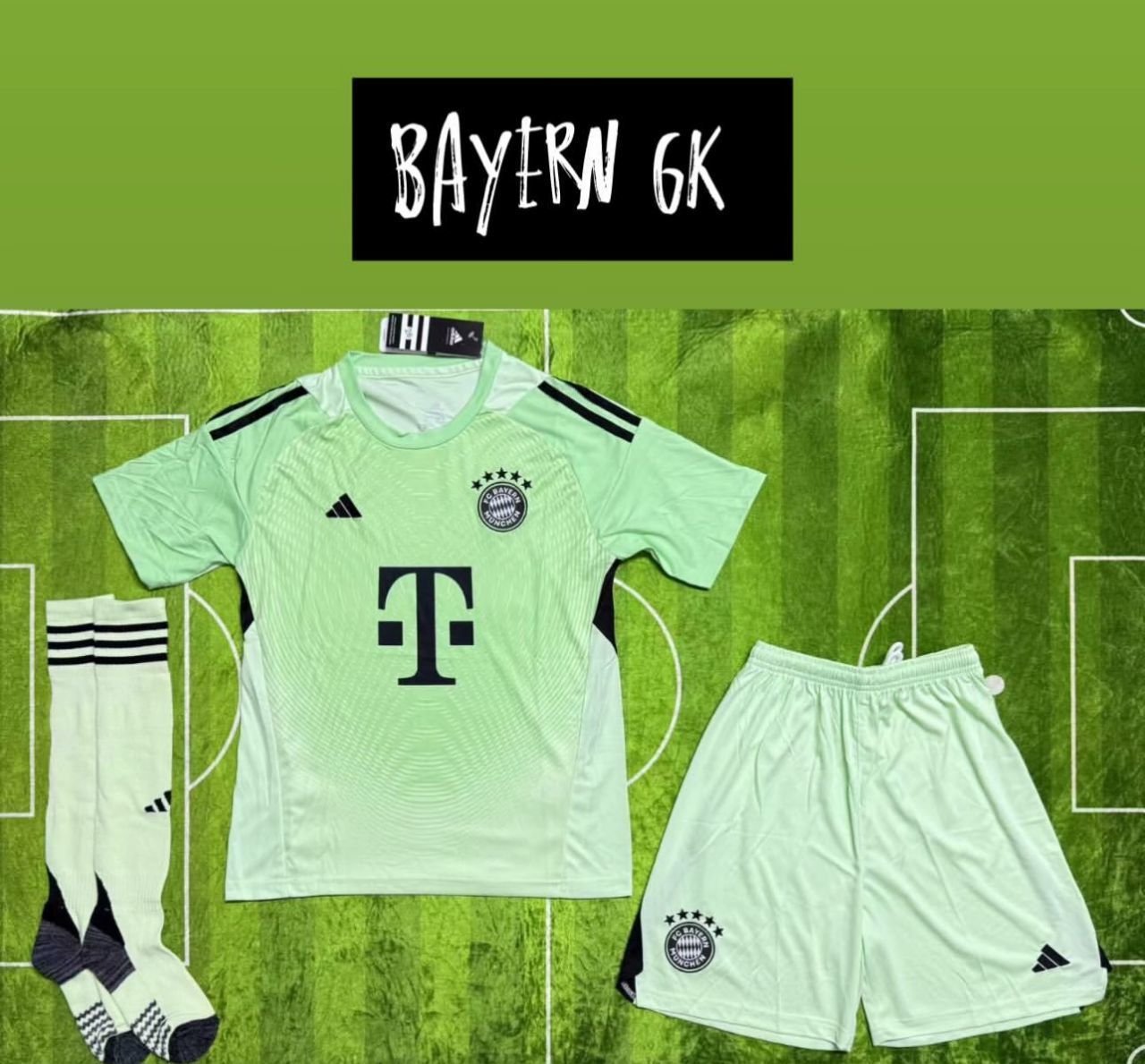 2025/26 Bayern Munich Green GK Football Kit