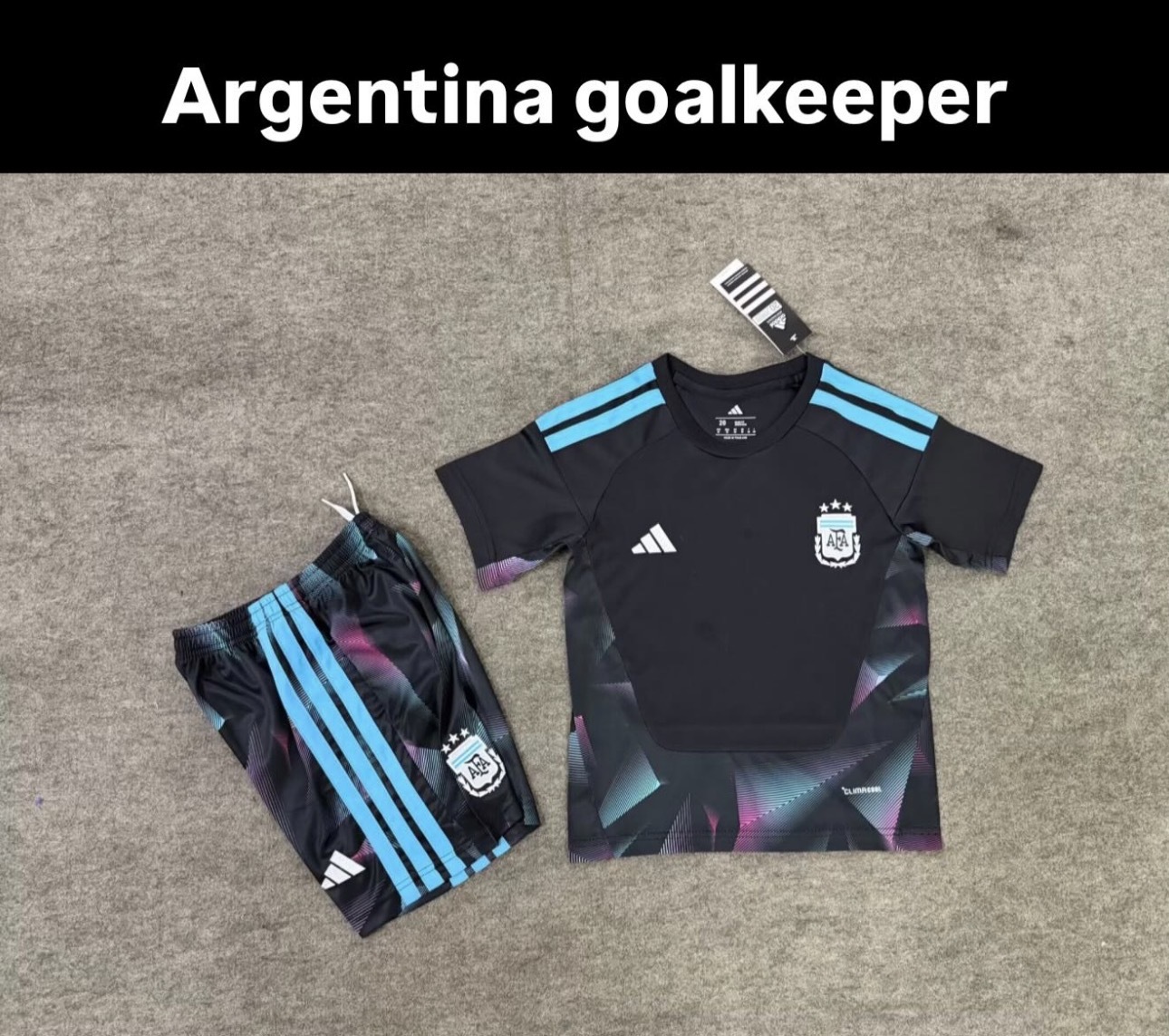 2025/26 Argentine black Football Kit