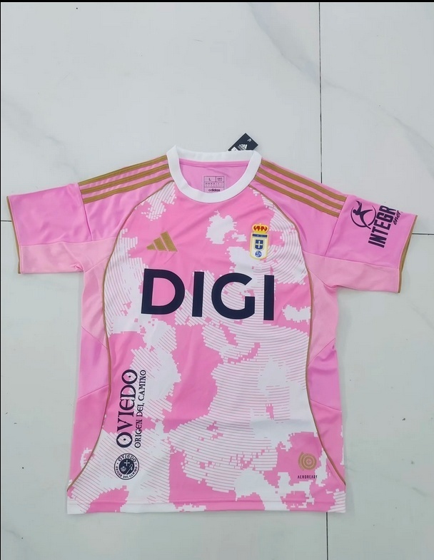 2025-26 Oviedo Pink Special Edition Football Jersey