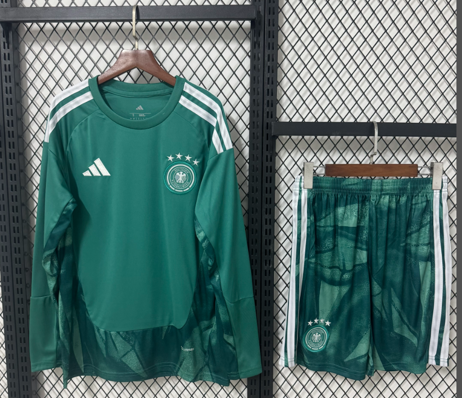 2026-27 Germany Long sleeves Goalkeeper green  Football Kit