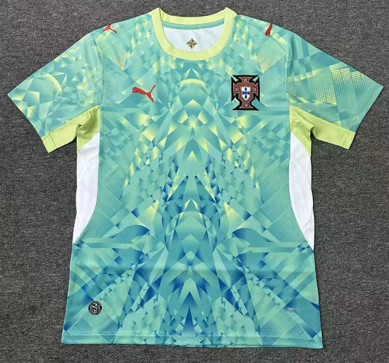 2026-27 Portugal Goalkeeper green Football Jersey