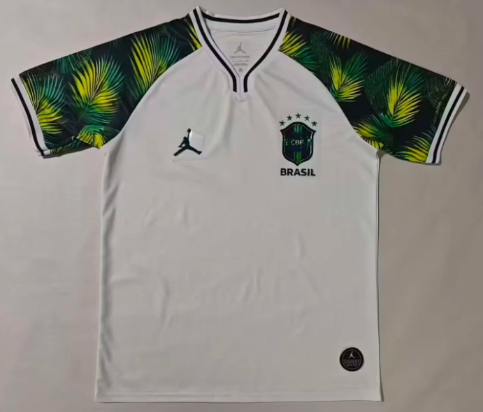 2026-27  Brazil Special Edition in white and green Football Jersey