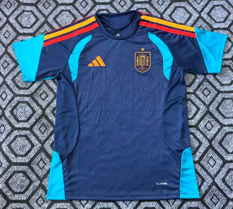 2026-27 Spain Sapphire blue training suit Football Jersey
