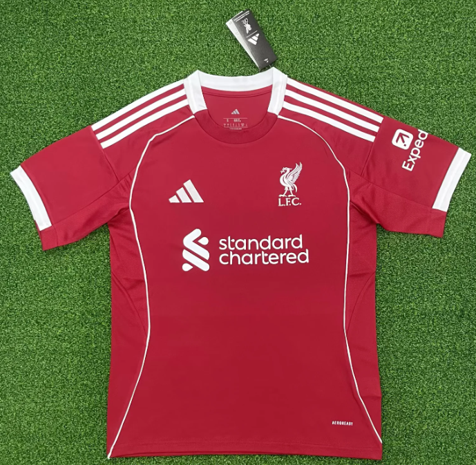 2025-26 Liverpool Home Football Jersey