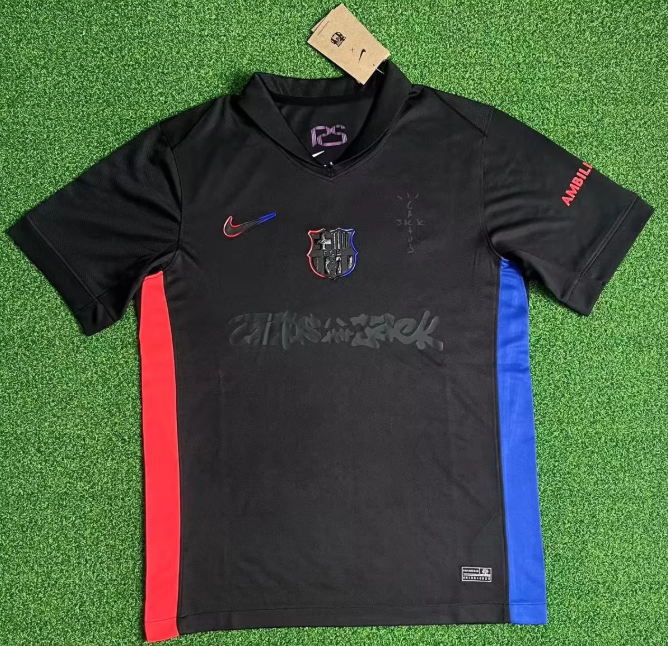 2024-25 Barcelona Away Grey advertising collaboration edition football jersey