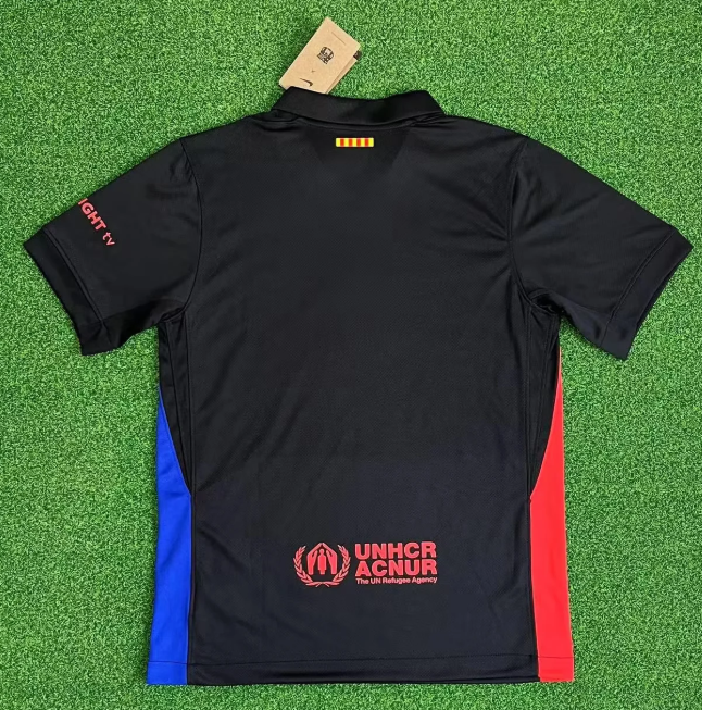2024-25 Barcelona Away Red advertising collaboration edition football jersey