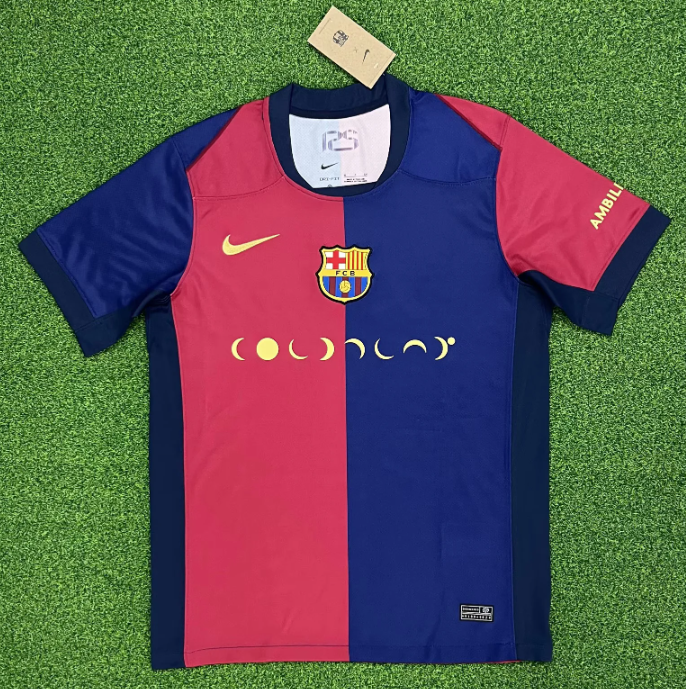 2024-25 Barcelona Home Music collaboration edition football jersey