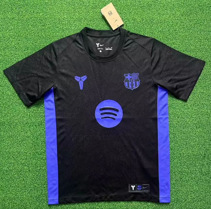 2025-26 Barcelona Black Mamba collaboration edition football jersey