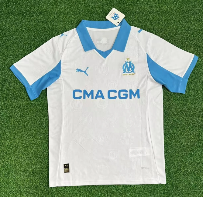 2025-26 Marseille Home Football Jersey