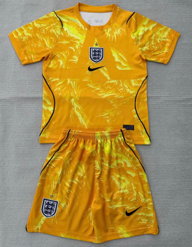 26/27 England yellow GK Football Kit