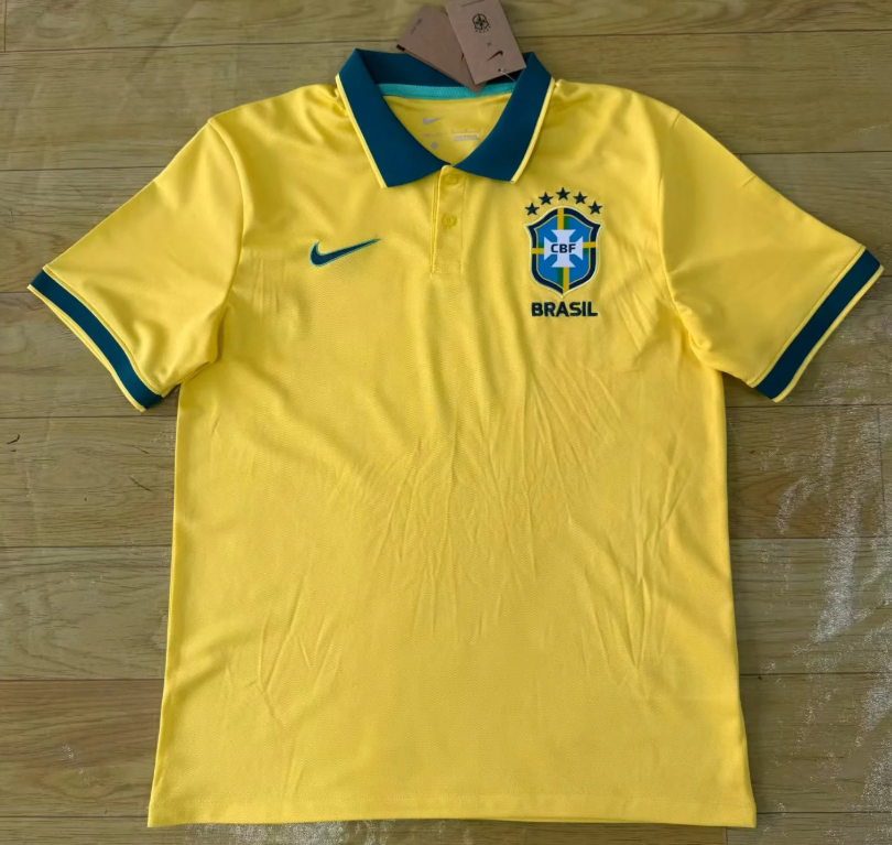 2026-27 Brazil POS yellow Football Jersey