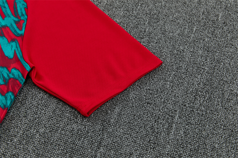 2026/27  Portugal Red and green Short Sleeve Tracksuits