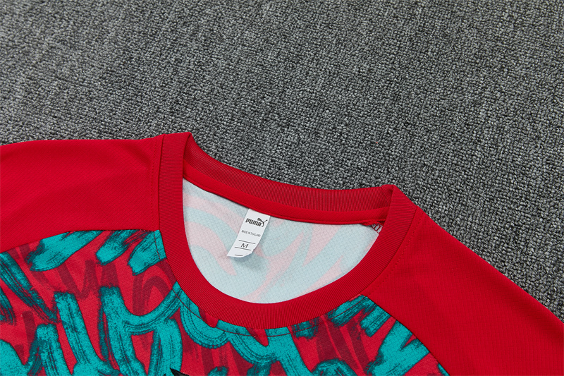 2026/27  Portugal Red and green Short Sleeve Tracksuits