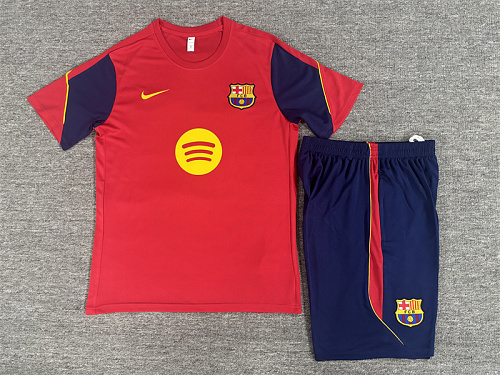 2026/27 Barcelona Red Short Sleeve Tracksuits