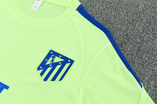 2026/27  Atletico Madrid Fluorescent green Short Sleeve Tracksuits