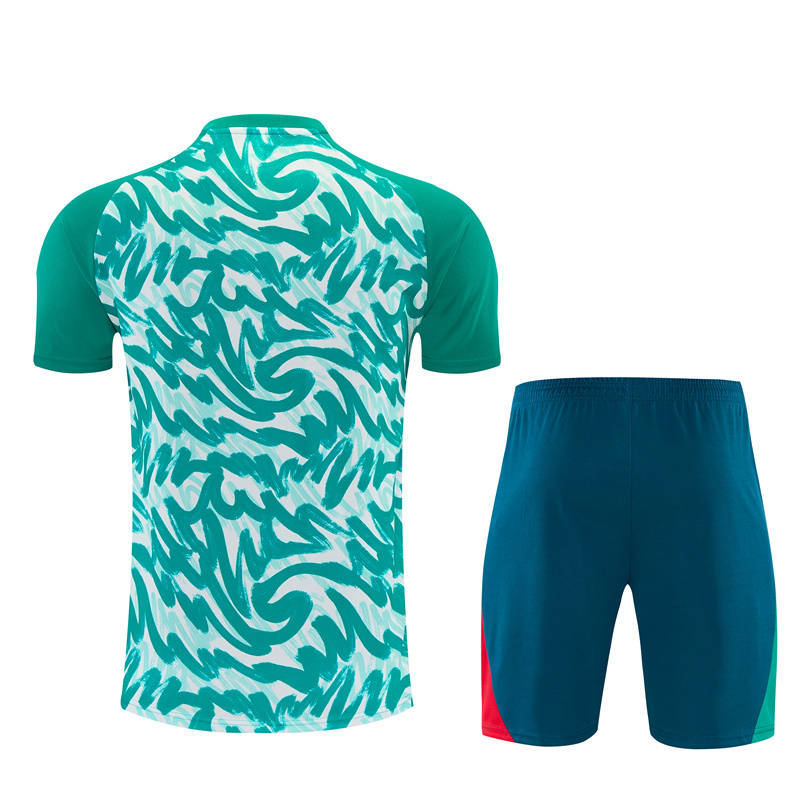 2026/27  Portugal Green and white Short Sleeve Tracksuits