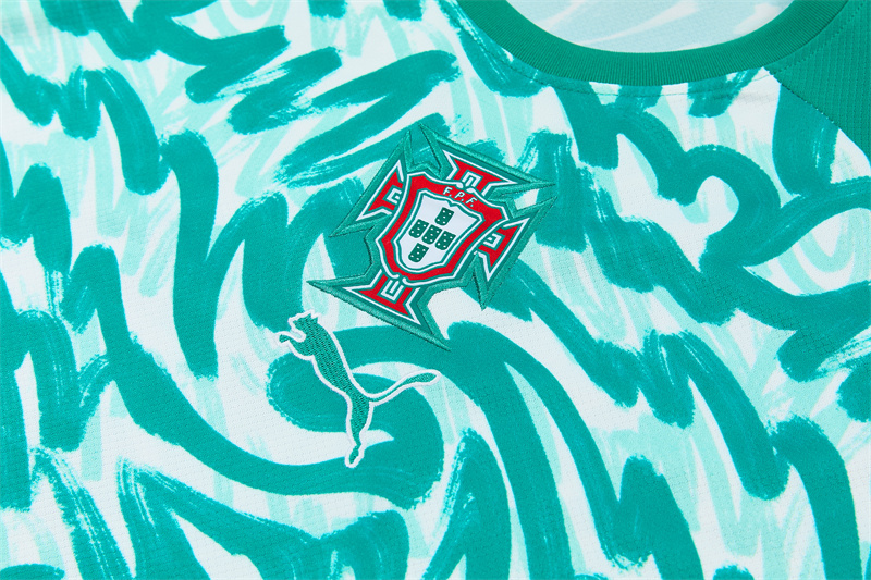 2026/27  Portugal Green and white Short Sleeve Tracksuits