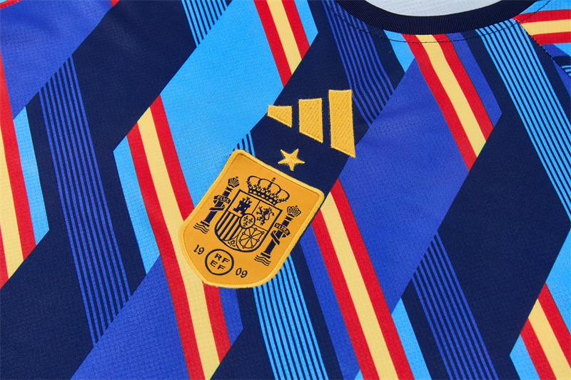 2026/27  Spain Camouflage royal blue Short Sleeve Tracksuits