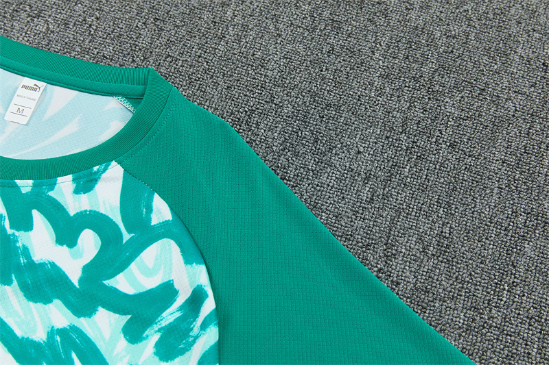 2026/27  Portugal Green and white Short Sleeve Tracksuits