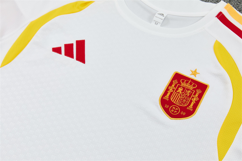 2026/27  Spain White Short Sleeve Tracksuits