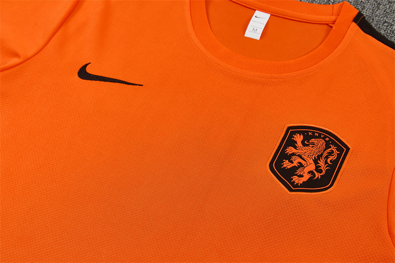 2026/27 Netherlands orange Short Sleeve Tracksuits