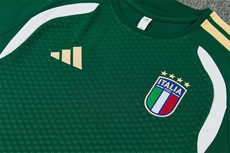 2026/27 Italy Green Short Sleeve Tracksuits