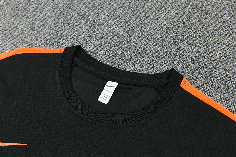2026/27 Netherlands Black Short Sleeve Tracksuits