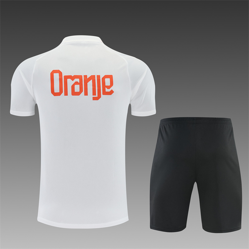 2026/27 Netherlands White Short Sleeve Tracksuits