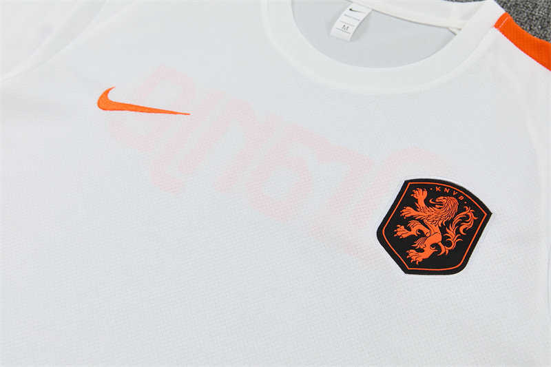 2026/27 Netherlands White Short Sleeve Tracksuits