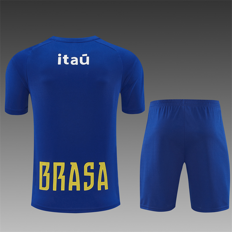 2026/27 Brazil Bright blue Short Sleeve Tracksuits