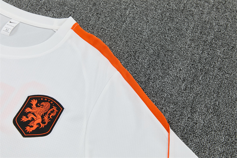 2026/27 Netherlands White Short Sleeve Tracksuits