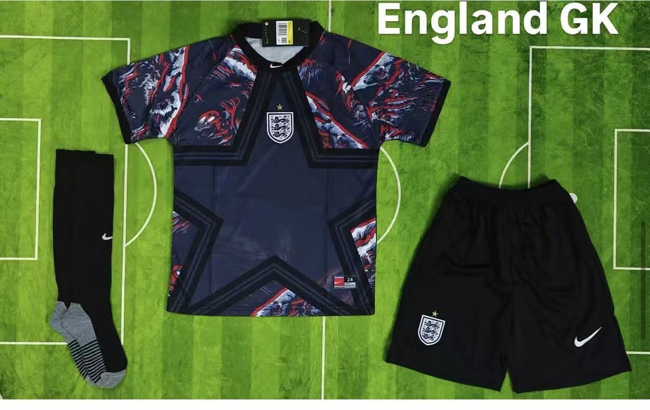 2026-27 England Black goalkeeper Football Kit