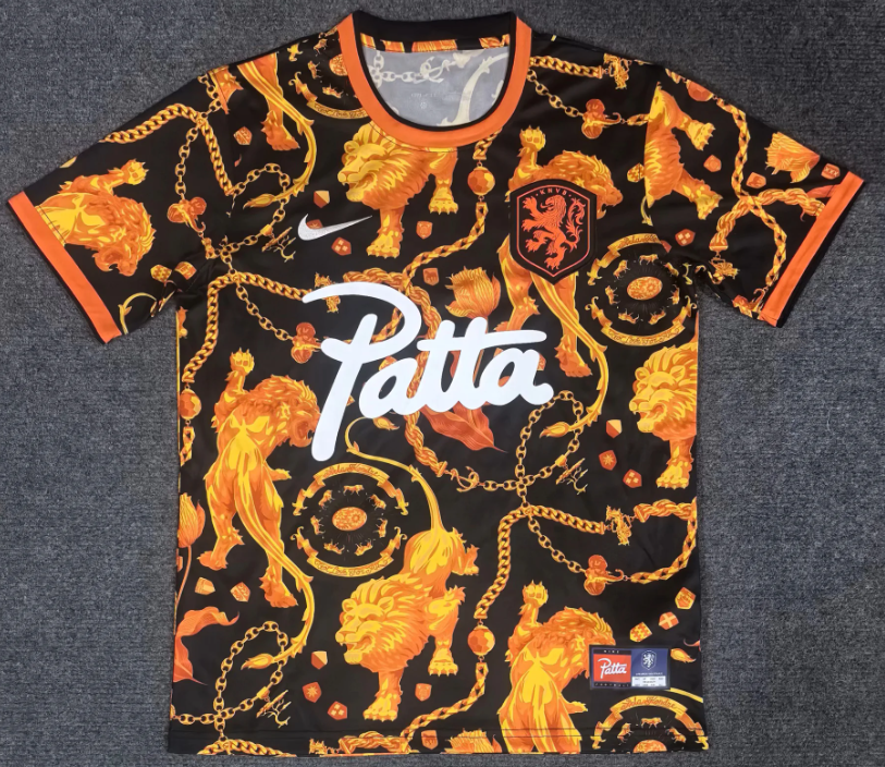 2026-27  Netherlands orange training suit Football Jersey