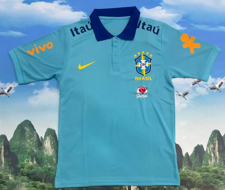 2026-27  Brazil Light green training suit Football Jersey